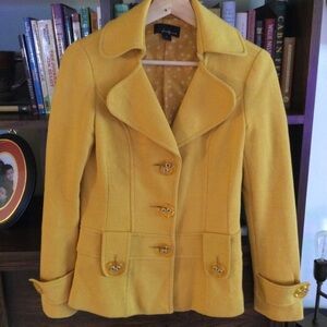 Yellow Knit Jacket